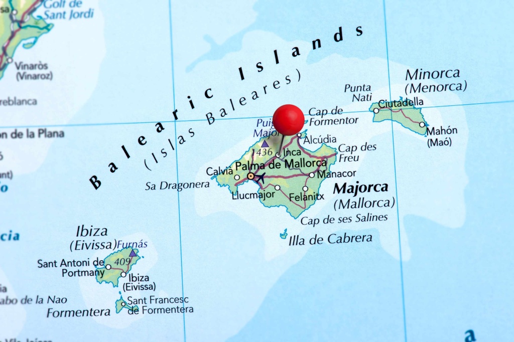 Балеарские острова на карте