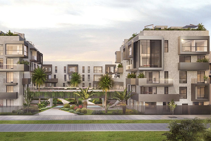 Новый апартамент в современном комплексе с садом и бассейном в центре Palma