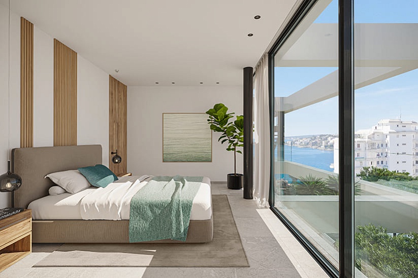 Апартаменты класса люкс с панорамным видом на море в Cala Mayor