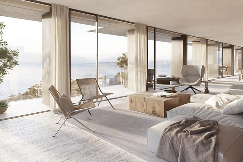 Фантастический новый апартамент на первой линии моря в Bendinat