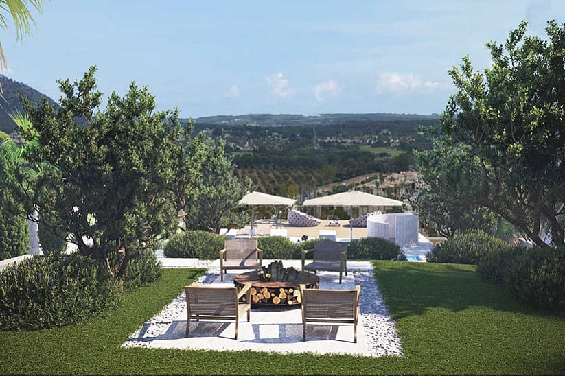 Новая современная вилла с фантастическим панорамным видом в Santa Ponsa